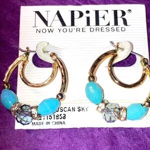 Napier double hoop earrings